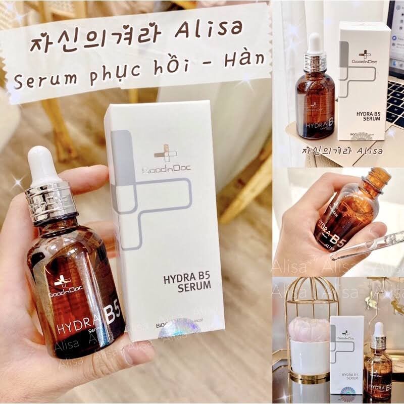 Serum b5 goodndoc dưỡng ẩm phục hồi, b5 goodndoc làm sáng da chống lão hóa goodndoc hydra b5 30ml