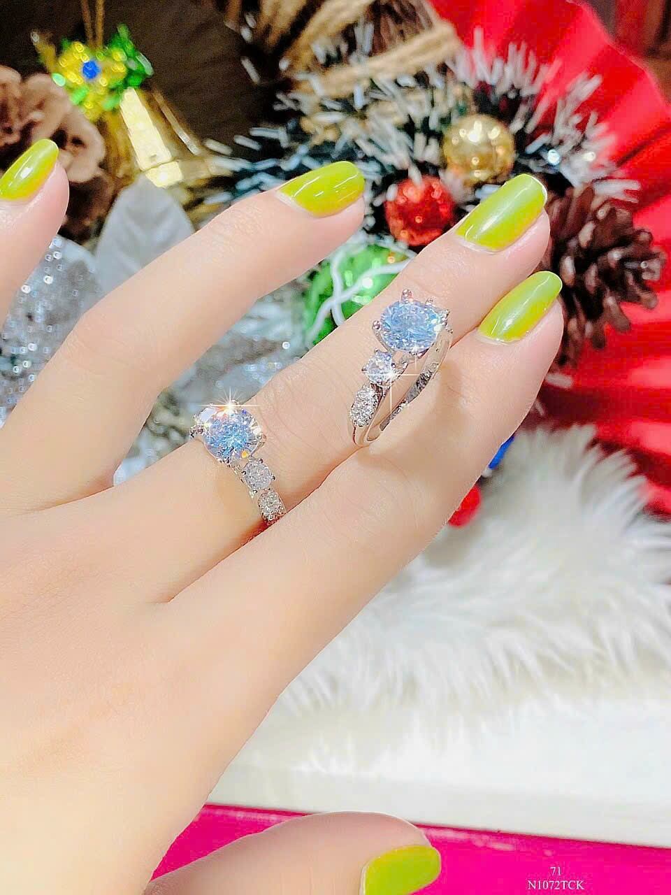 nhẫn đá hột cao cho nữ