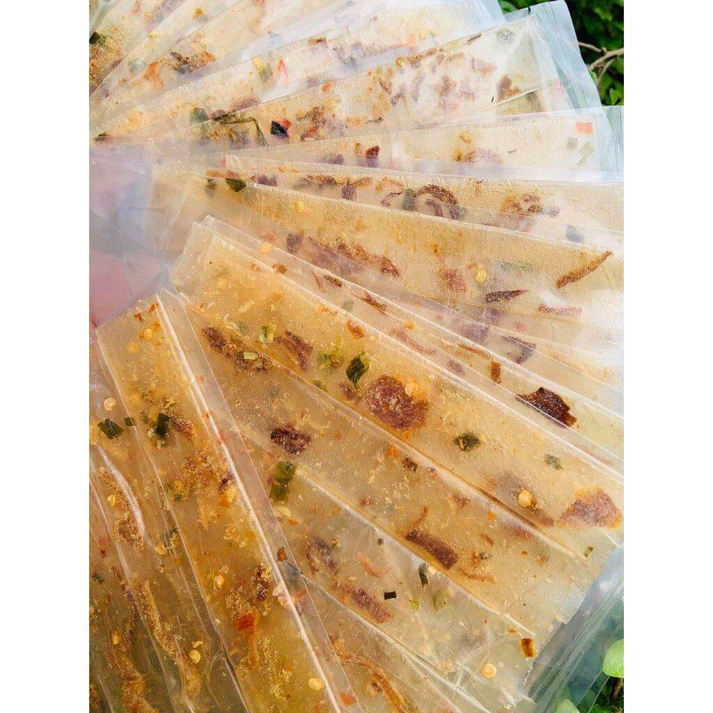 10 bịt bánh tráng cuộn hành phi