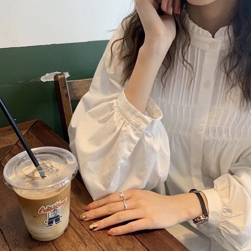 An Yên 엔 - Áo Vân Thanh freesize màu trắng
