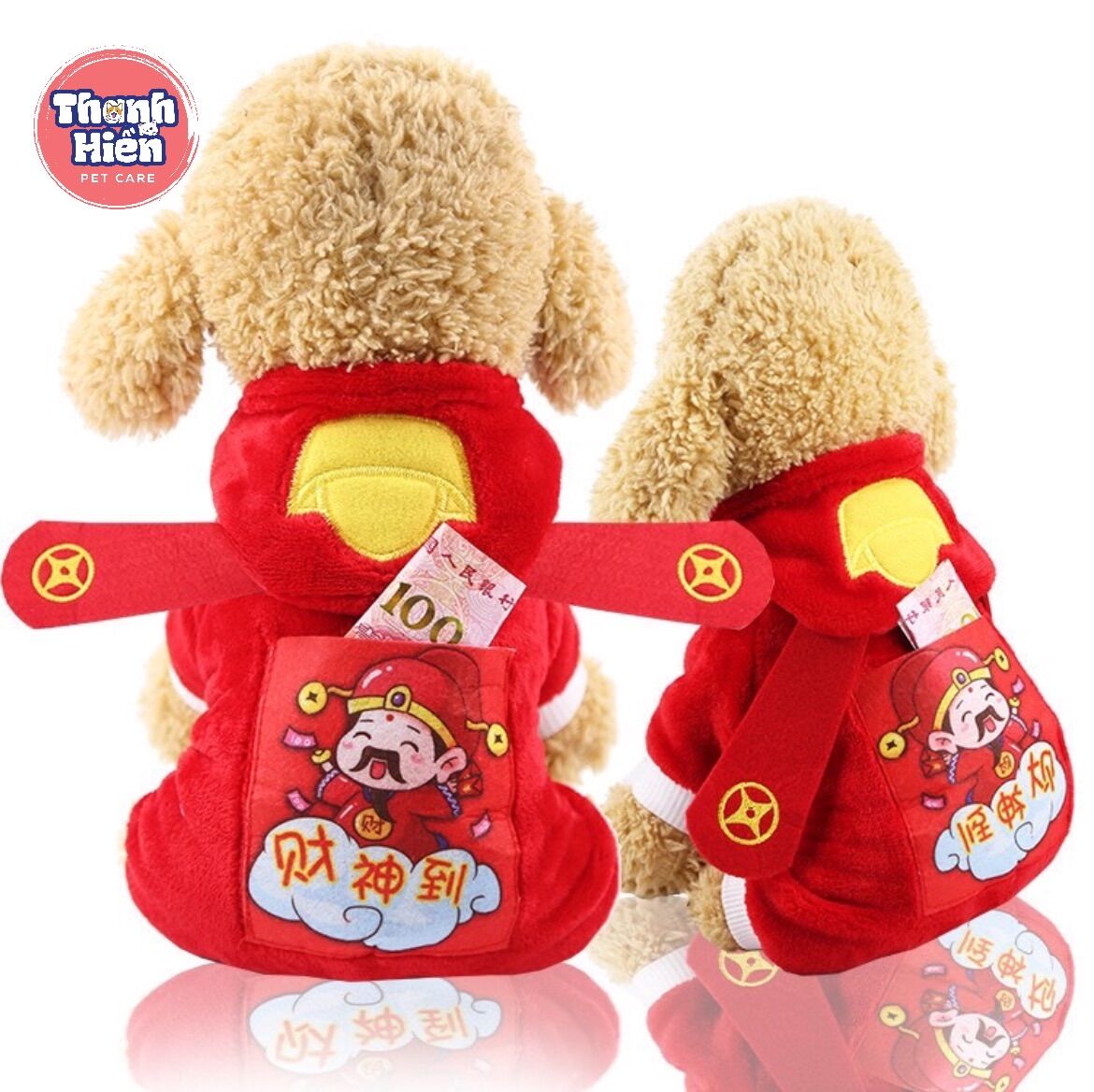 Quần áo tết cho chó mèo