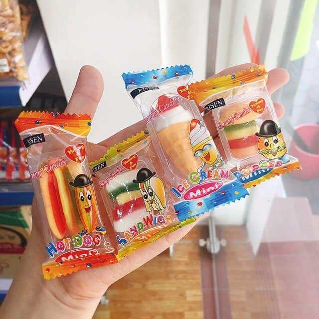 kẹo dẻo hambuger Risen 350gr