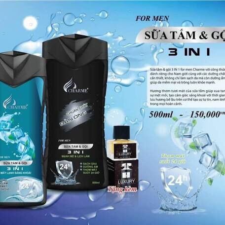 Tắm gội nam 3in1