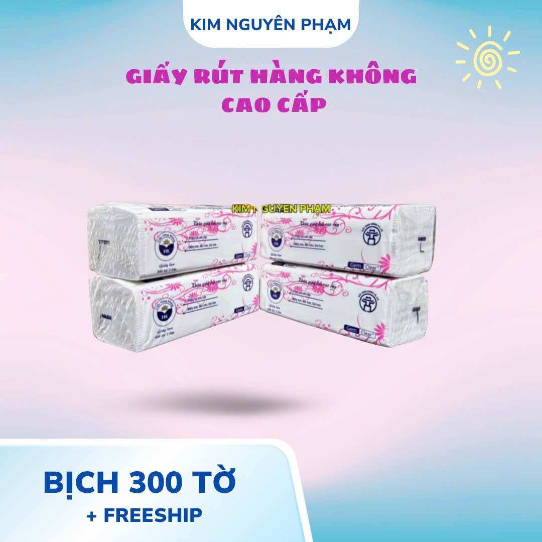 Box of 20 Packs of Airline Tissue Paper, Large Pack (1 Pack of 300 Sheets) Tough, Soft, Smooth Paper, High Quality Standard Product