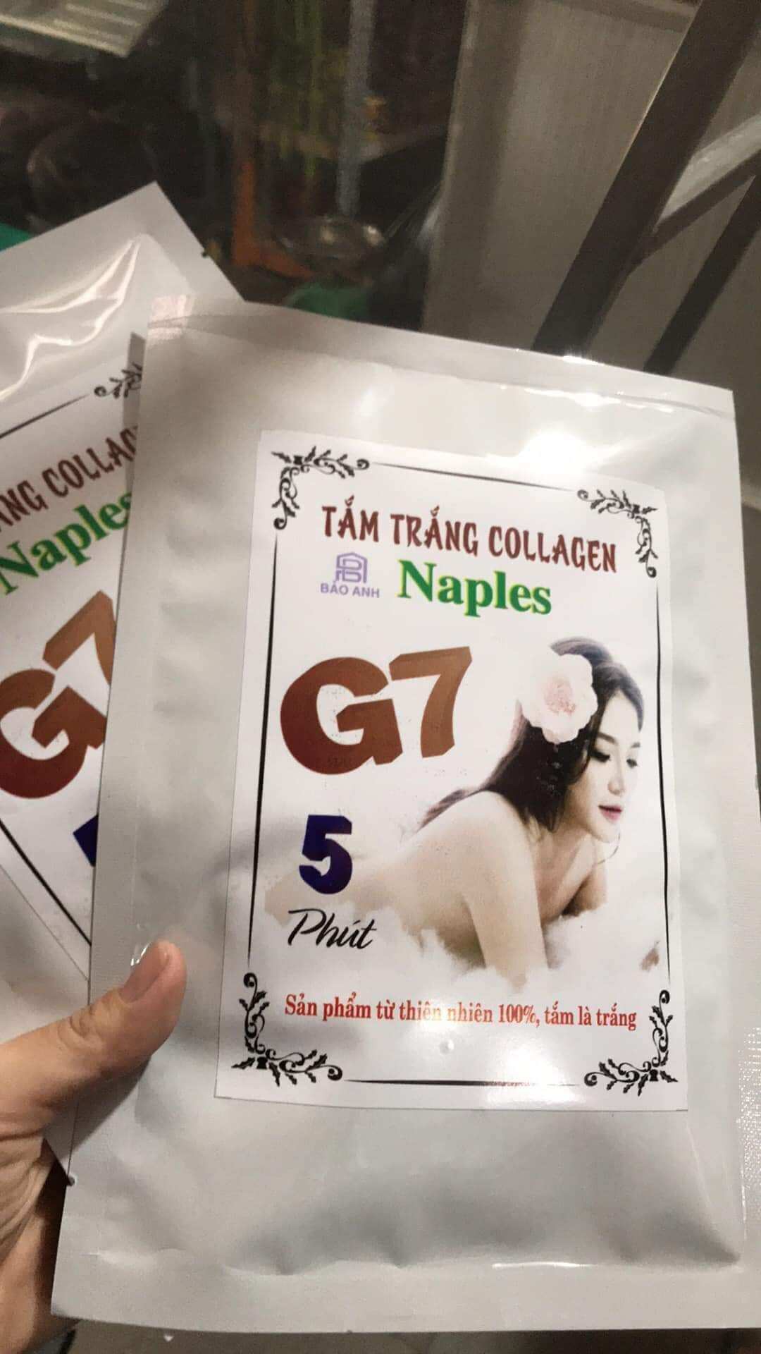 12 gói tắm trắng g7 5 phút trắng