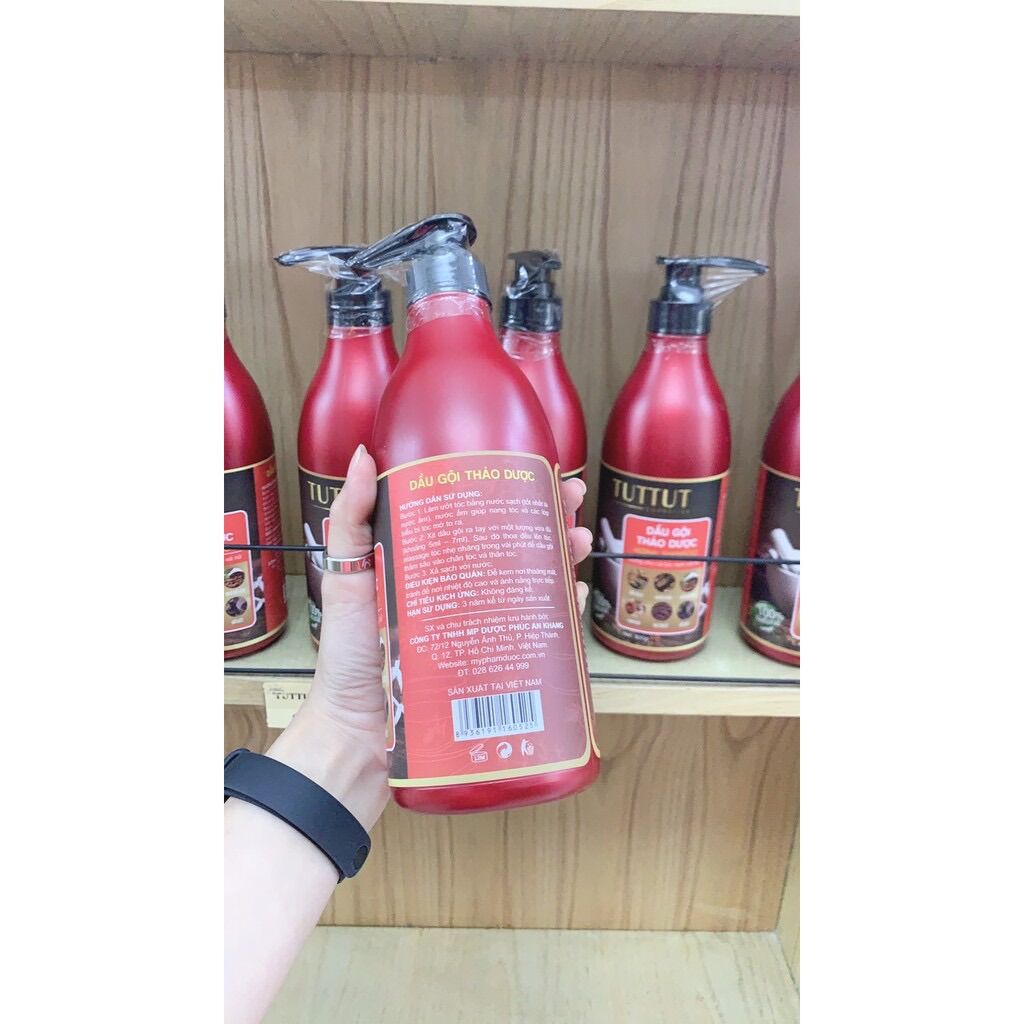 Dầu gội thảo dược TUTTUT 800g