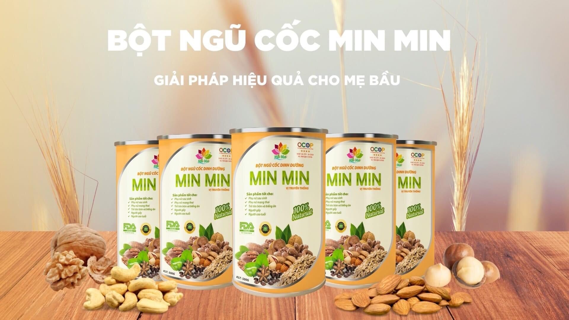 Ngũ cốc lợi sữa Min Min [chính hãng] hộp 500g, bột ngũ cốc dinh dưỡng giành cho mẹ bầu và mẹ sau sinh. Gọi sữa về nhanh chóng-sản phẩm siêu lợi sữa