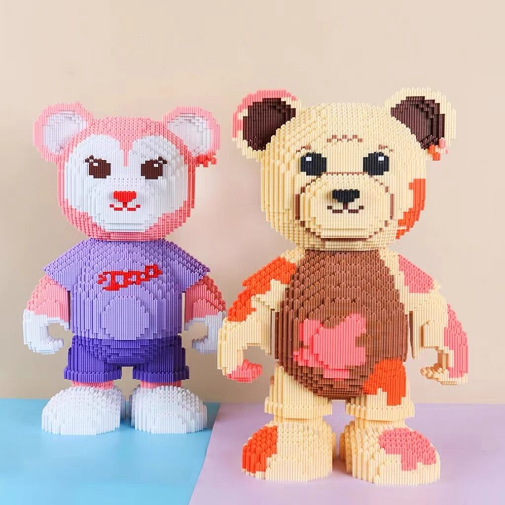 Đồ chơi lắp ráp mô hình gấu teddy, lego gấu teddy dễ thương