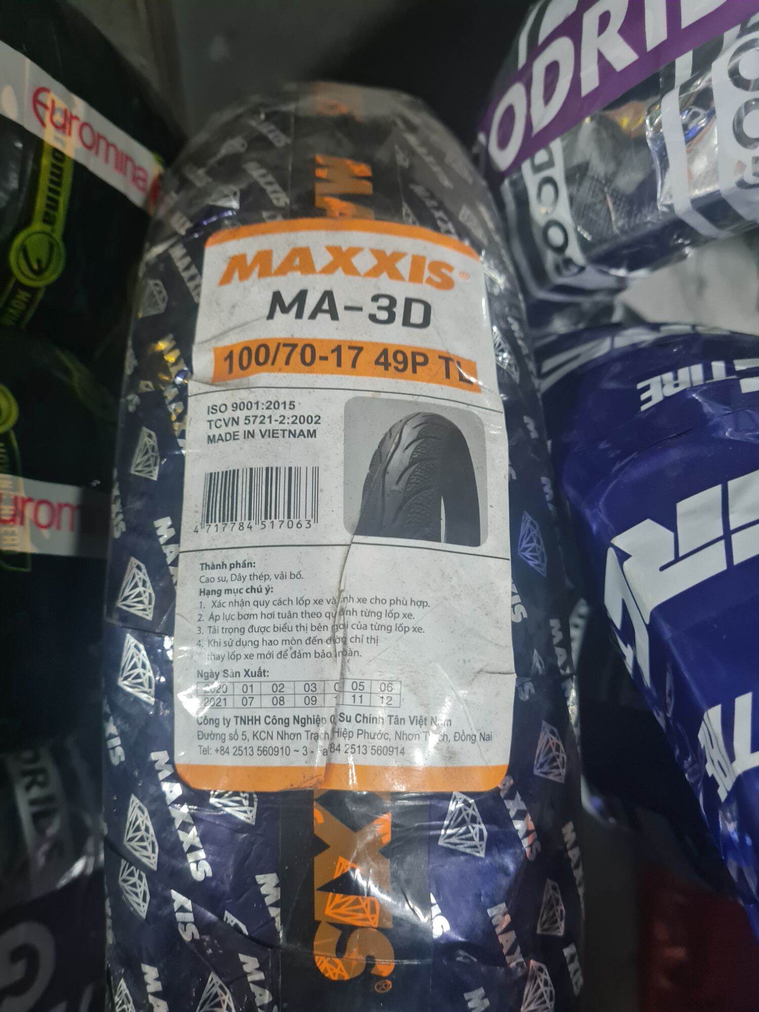 Lốp sau exciter 135 maxxis nhập thái 100/70-17