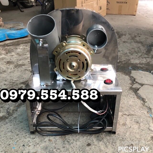 Máy thái hành tỏi chạy mô tơ điện inox