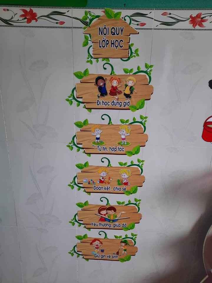 decal nội quy lớp 01 bộ