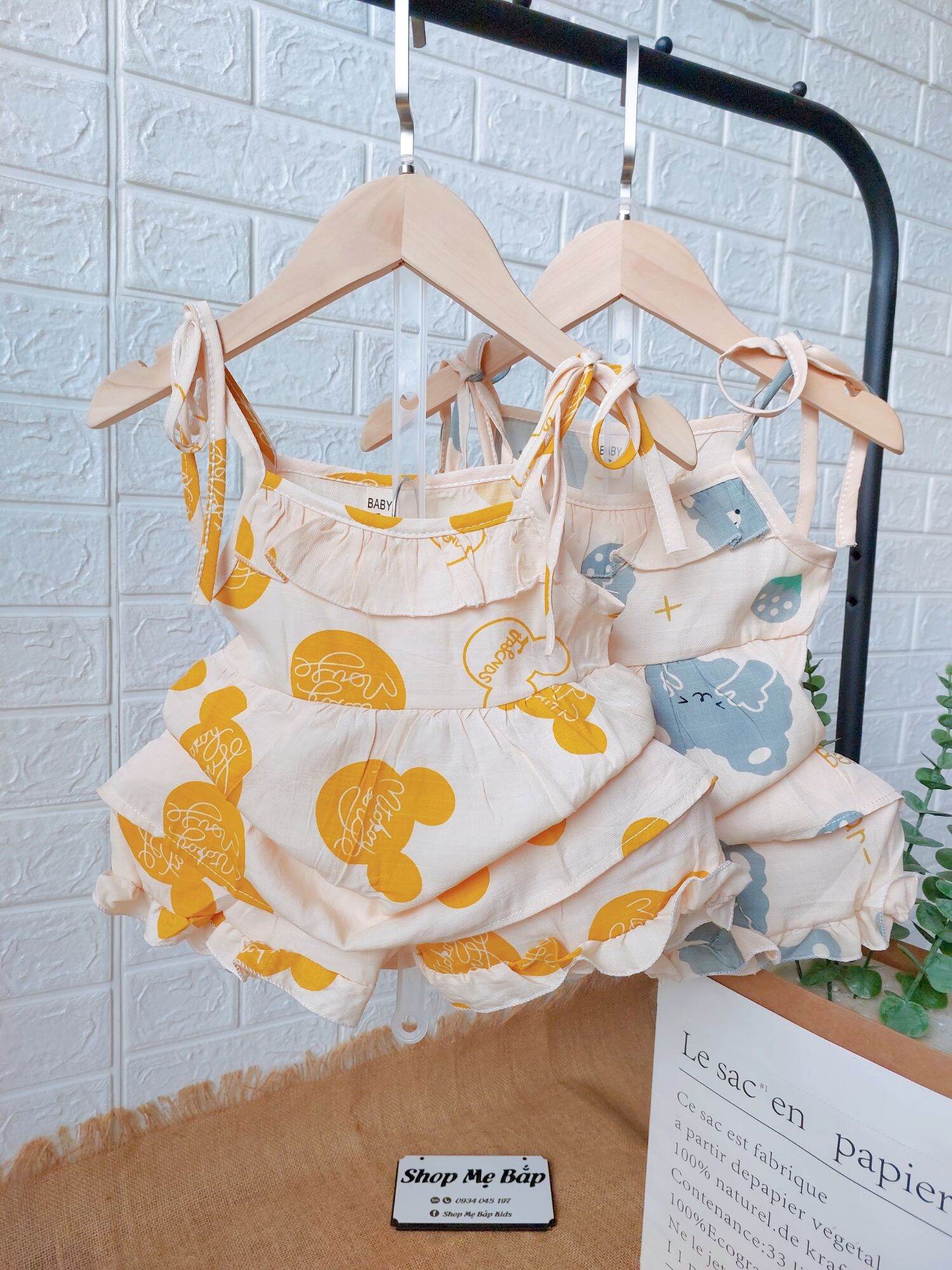 BỘ CHO BÉ GÁI,QUẦN ÁO BÉ GÁI,BỘ 2 DÂY BUỘC,SIÊU CƯNG,SIZE TỪ SƠ SINH ĐẾN 12 KÝ,M9.