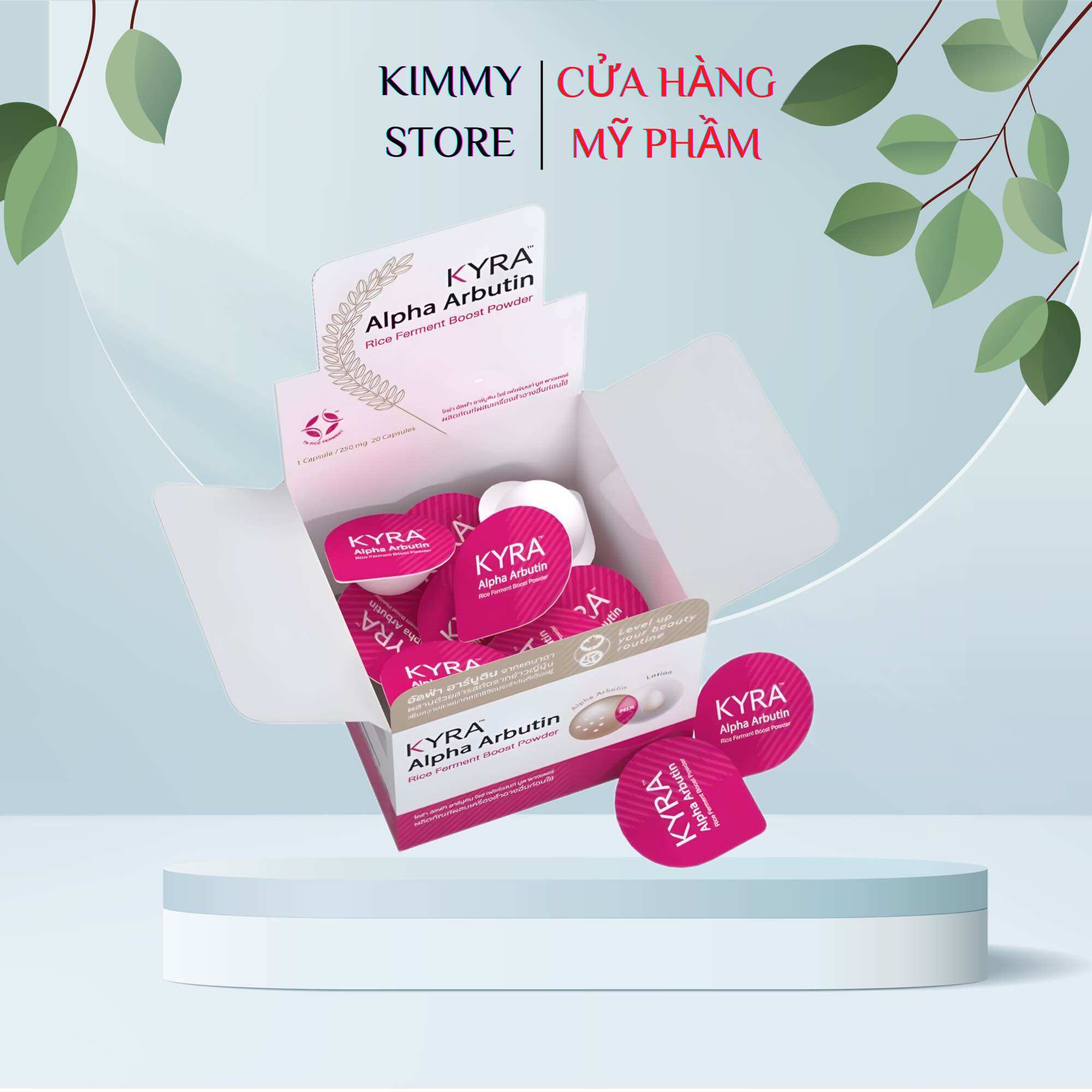 Lẻ 1 cốc bột kích trắng kyra alpha arbutin thái lan
