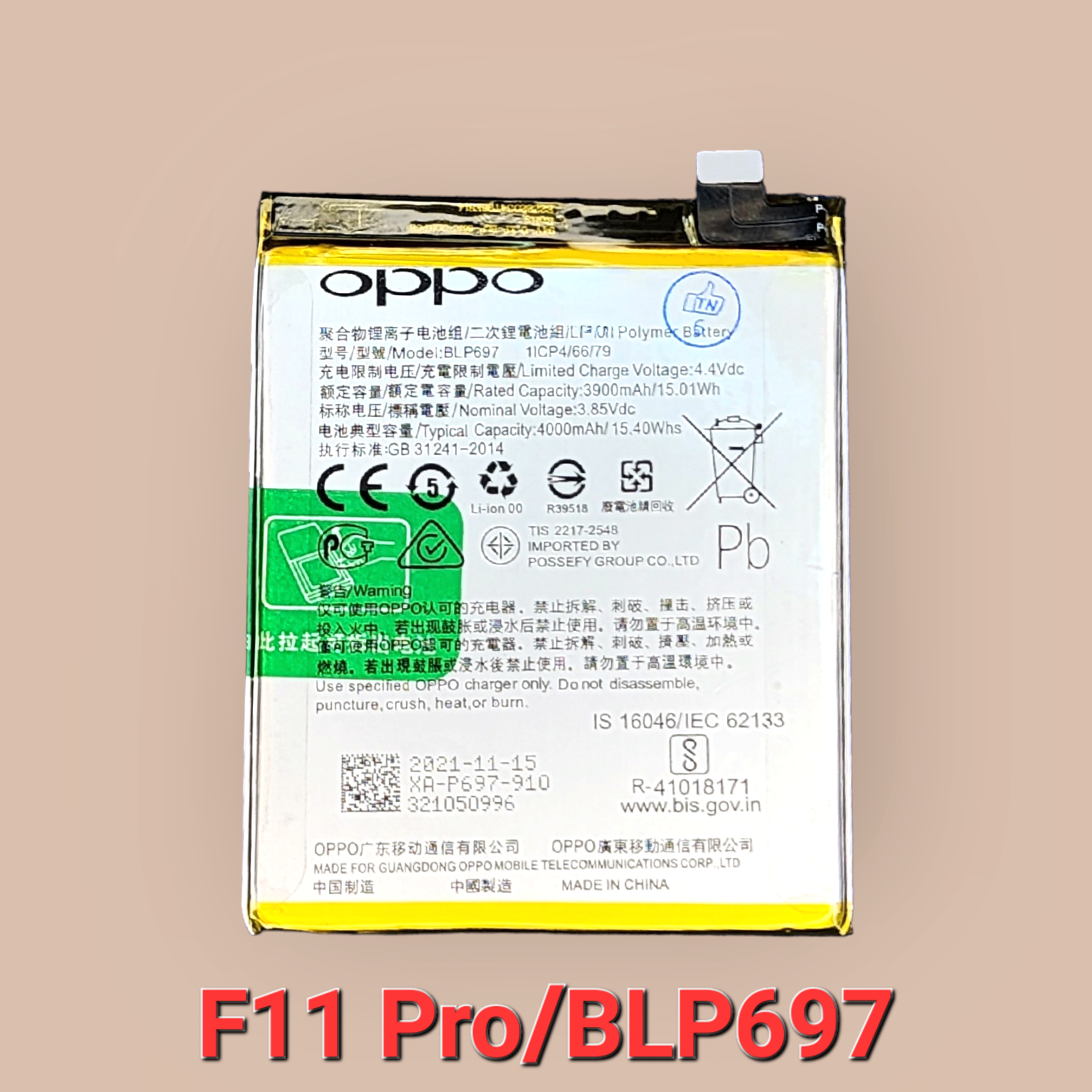 Pin Oppo F11 Pro/BLP697 Zin Hãng