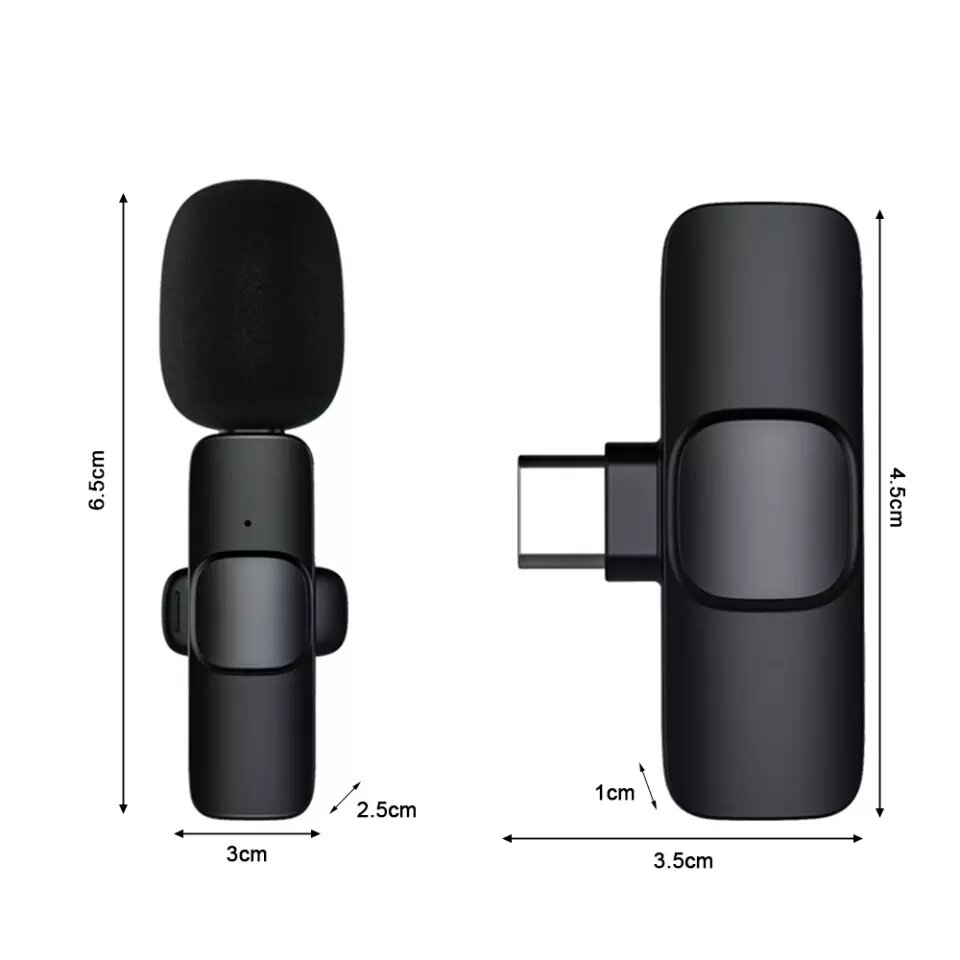 Mic cài áo không dây cho cho điện thoại Android Iphone (loại 1 mic) giúp quay phim thu âm live stream siêu rõ nét