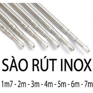Tặng móc- Sào rút Inox Đa năng mọi kích cỡ- Sào bẫy Chim, treo lồng ...