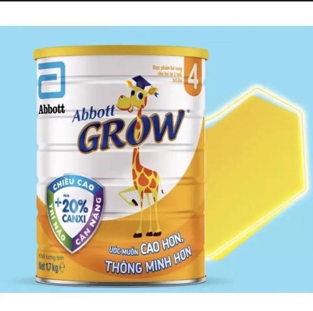 Sữa Grow Abbott 2+ loại 17 kí date tháng 4/2027( bao bì mới thay thế loại grow 4)