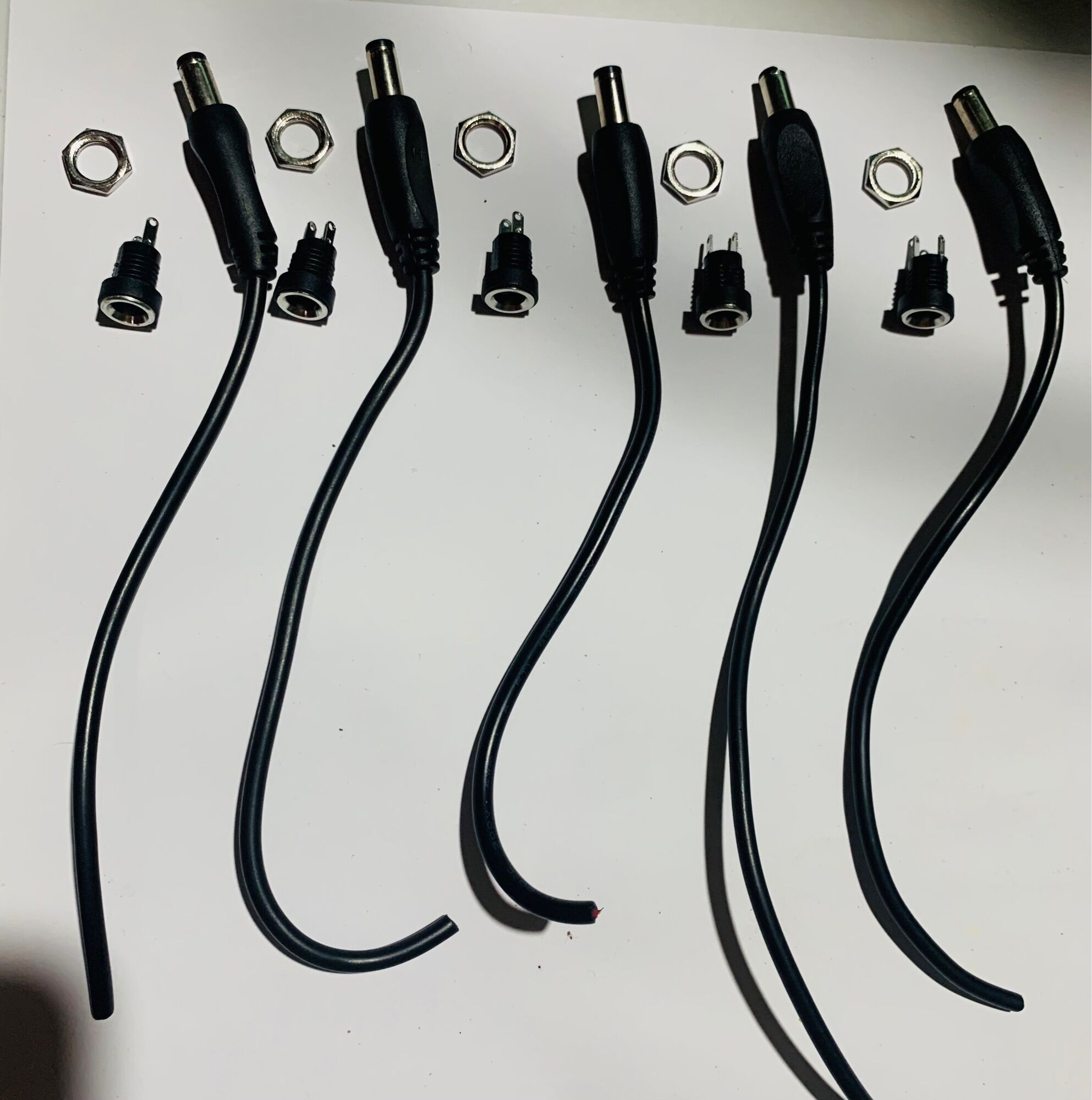Jack DC cái 5.5x2.1, Bộ 10 jack 5 jack đực và 5 jack cái nối DC 12V 5A-7a tiện dụng-