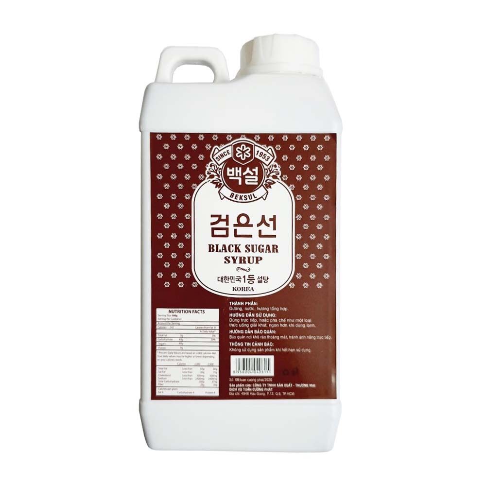 Siro đường đen hàn quốc tcp can 1 kg
