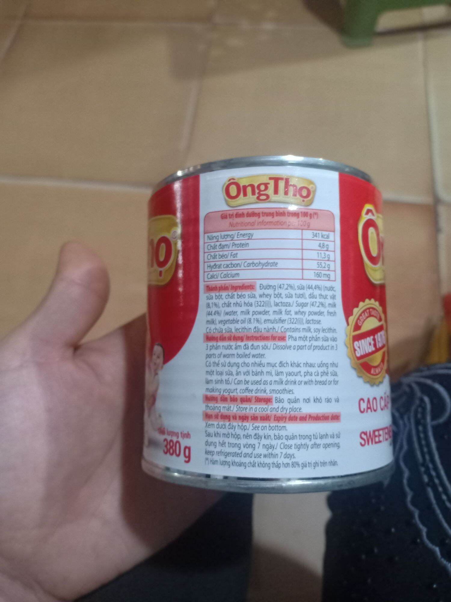 sữa ông thọ đỏ