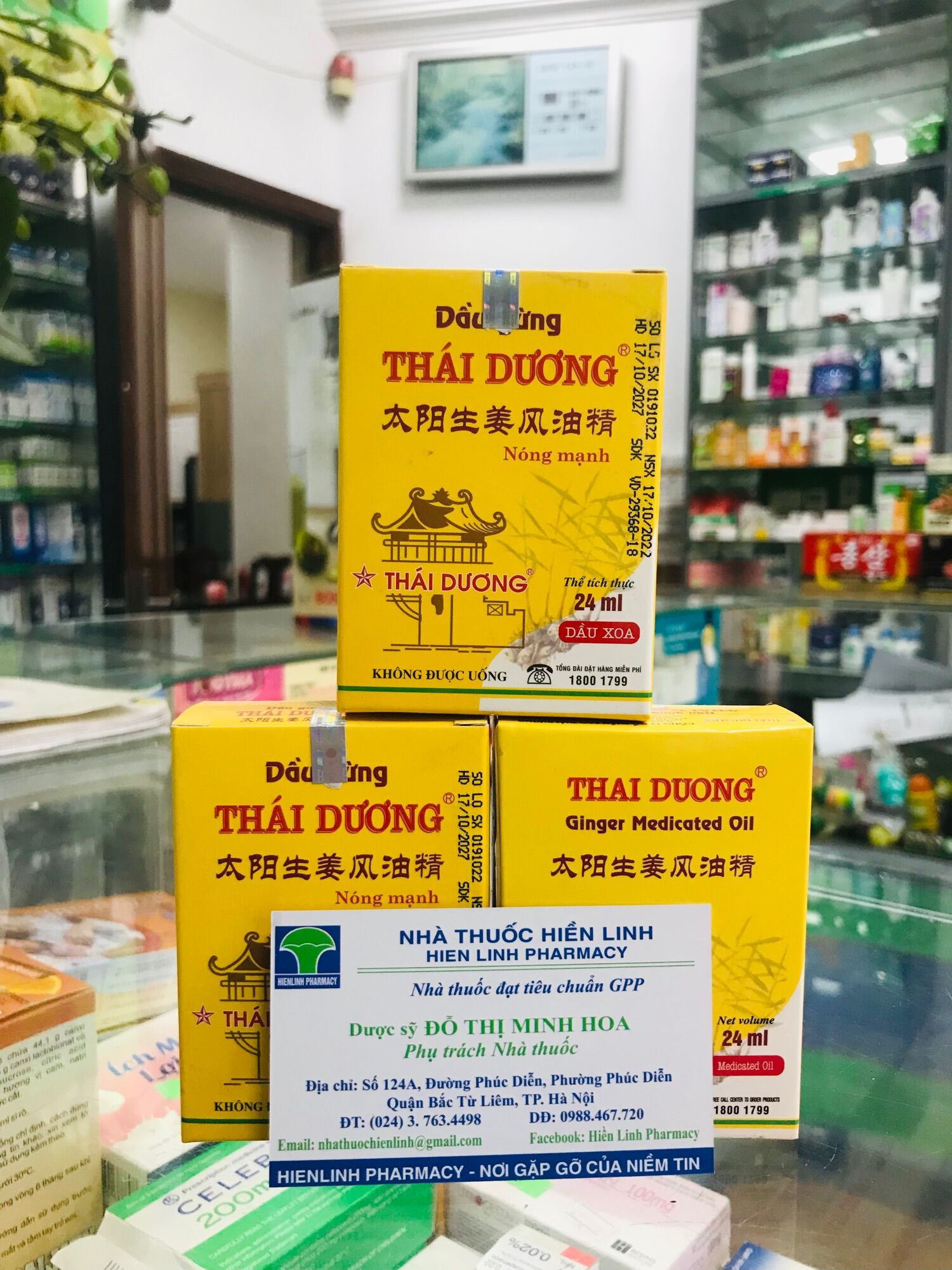 Dầu gừng thái dương 24ml