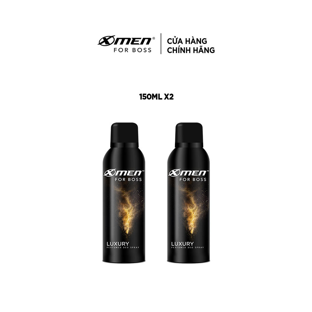 Combo 2 chai Xịt khử mùi X-Men for Boss Luxury 150ml