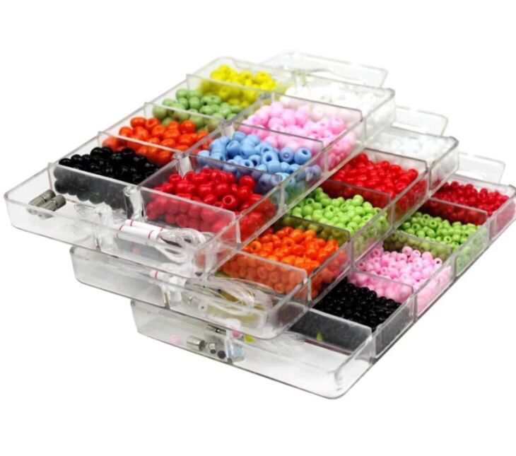 Hộp cườm xâu vòng luyện mắt nhược thị loạn thị size nhỏ