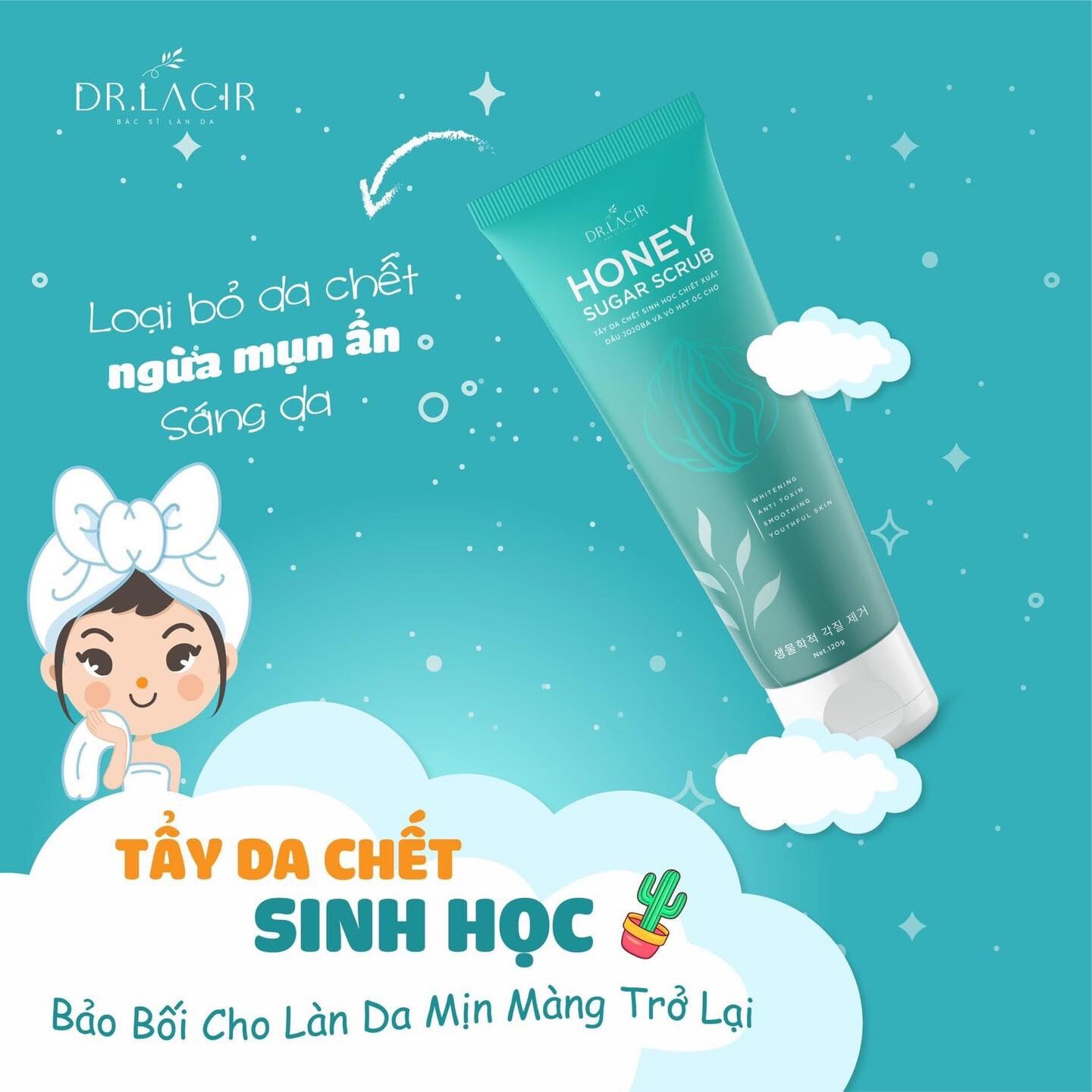 Tẩy Tế Bào Chết Da Mặt Dr Lacir