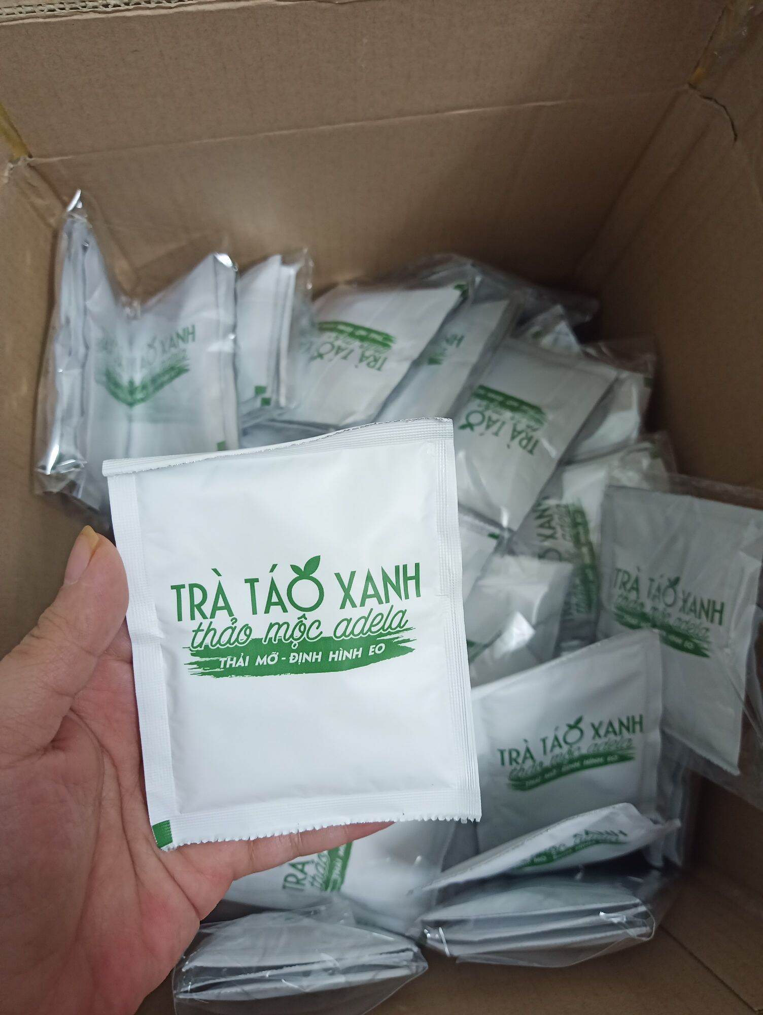 [tặng set 3 gói] TRÀ TÁO XANH GIẢM CÂN KELLY