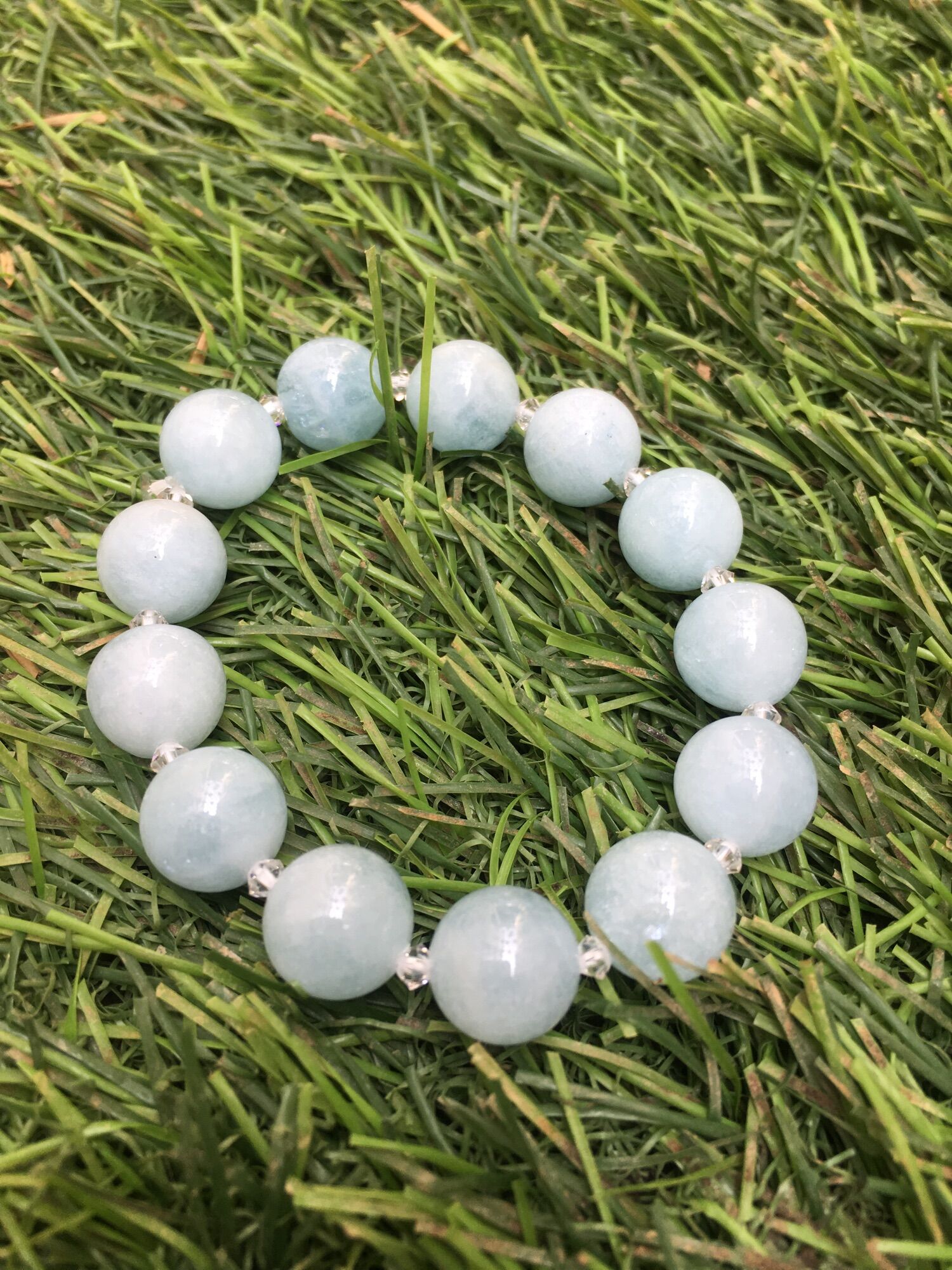 Vòng tay đá aquamarine