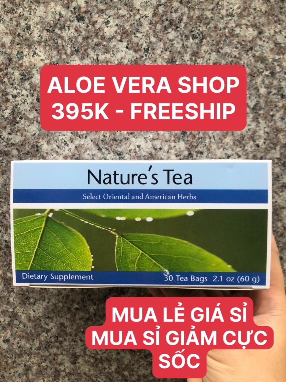 410kTrà Thải Độc Ruột Nature s Tea hộp 30 gói