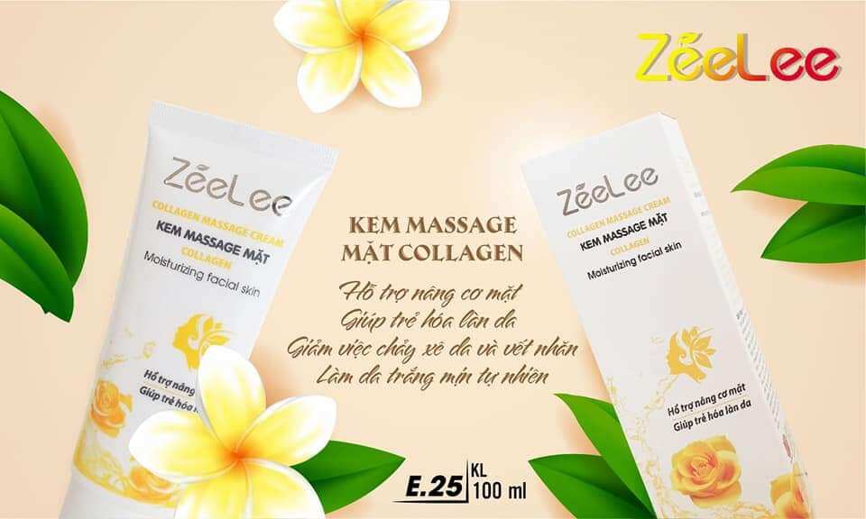 [HCM giảm 40%]KEM MASSAGE MẶT NÂNG CƠ MỊN DA ZEELEE E25