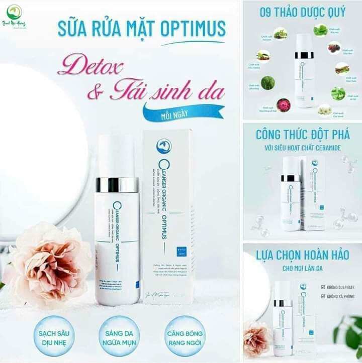 Sữa rửa mặt Optimus Thanh mộc Huong ( Mẫu mới nhất)