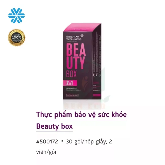 Thực phẩm bảo vệ sức khỏe Beauty box