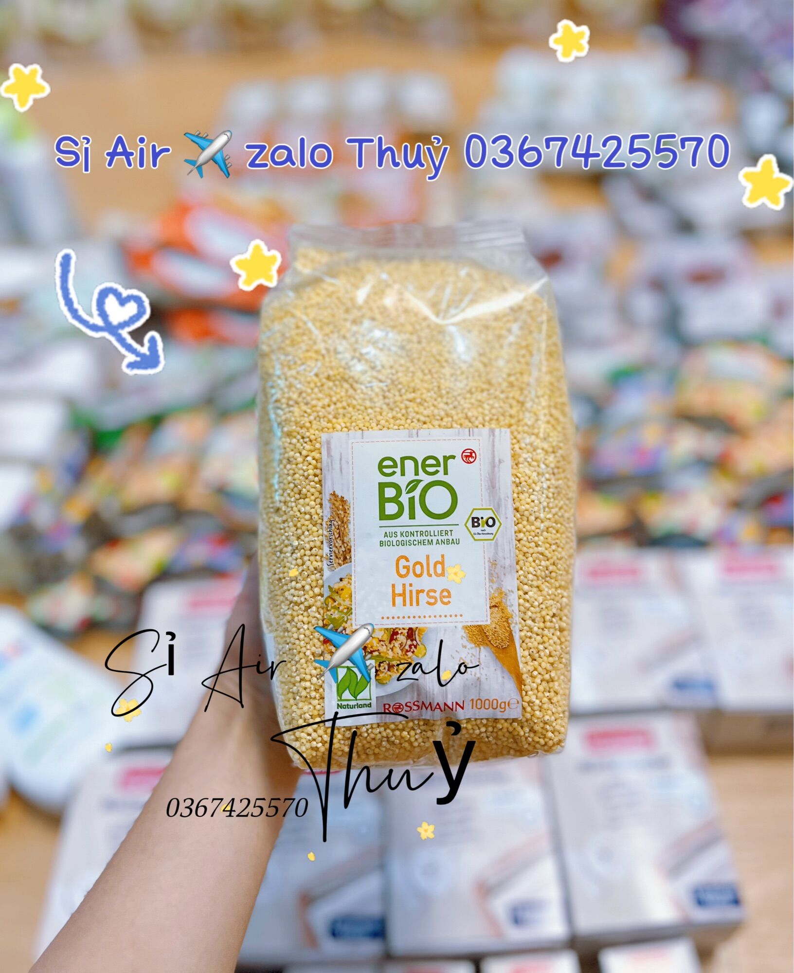 Hạt kê vàng hữu cơ Ener Bio của Đức