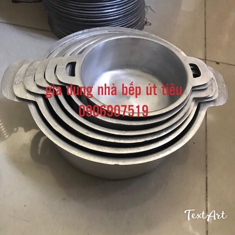Nồi gang miên đúc size nhỏ 17cm đến 35cm