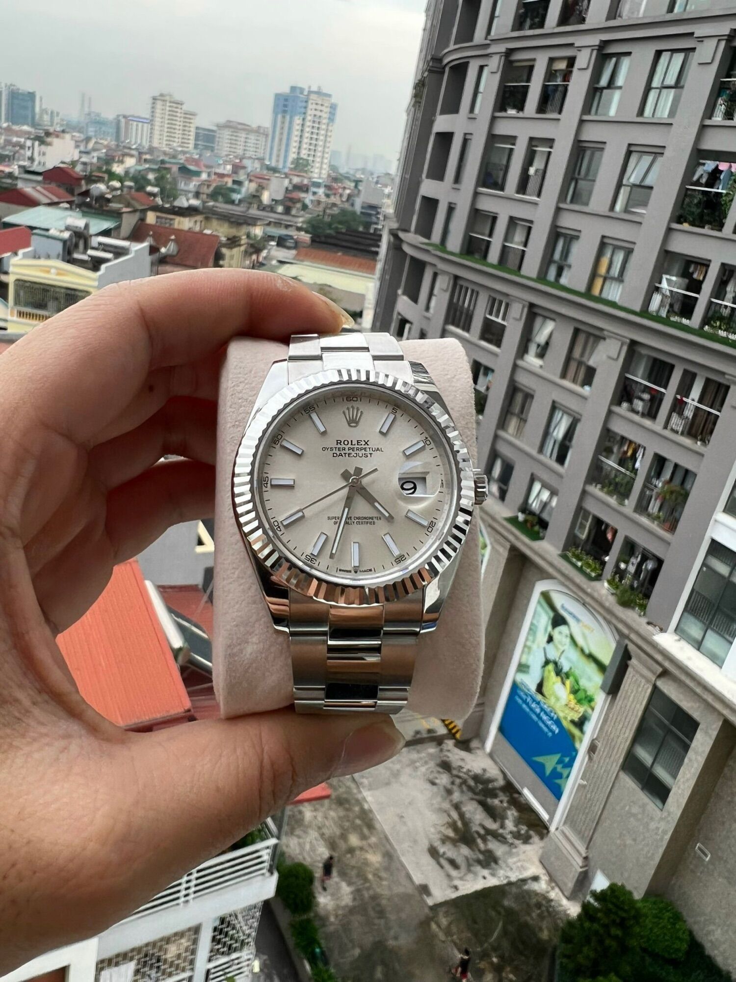 RL size 41mm vỏ thép 904l siêu sáng máy eta 2824-2