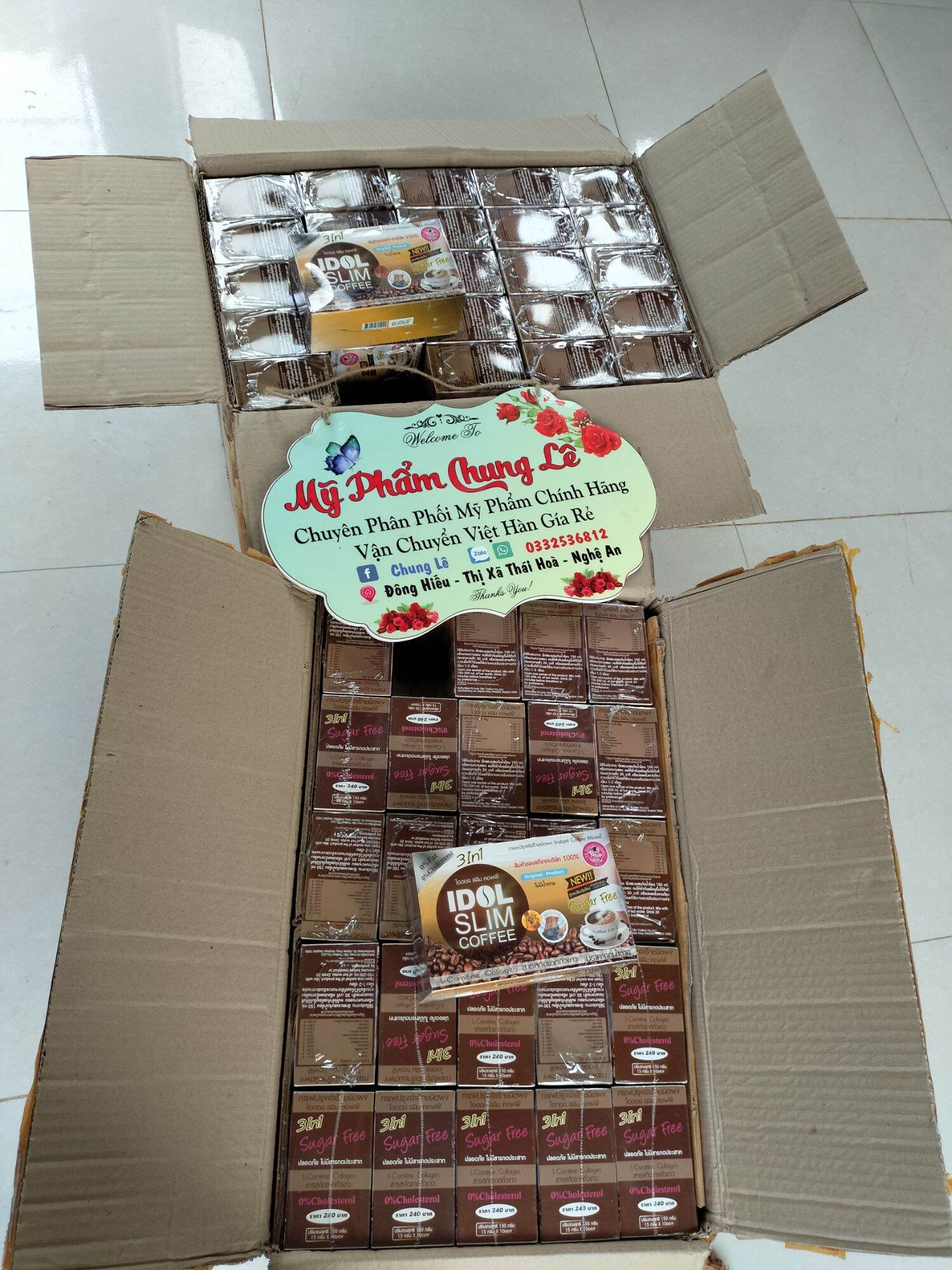 cà phê thái chính hãng 1hop 10goi