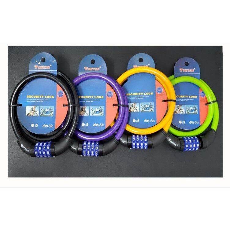 [HCM]Khóa dây xe đạp 4 số Chính hãng TONYON [ đổi được mã ]