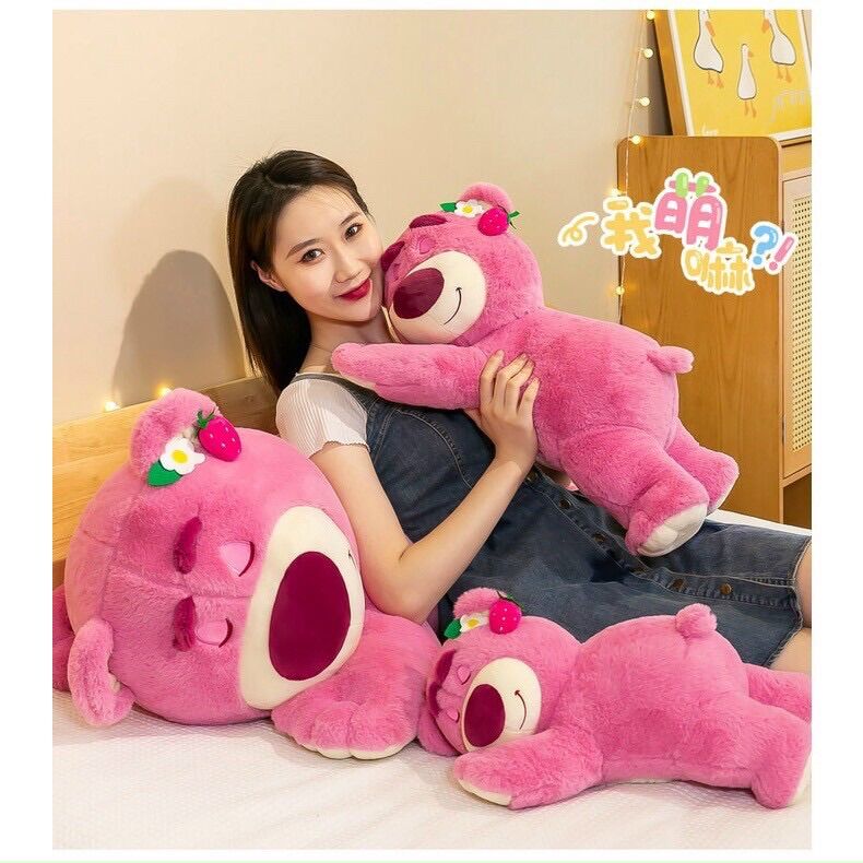 Gấu bông tai dâu losto siêu dễ thương