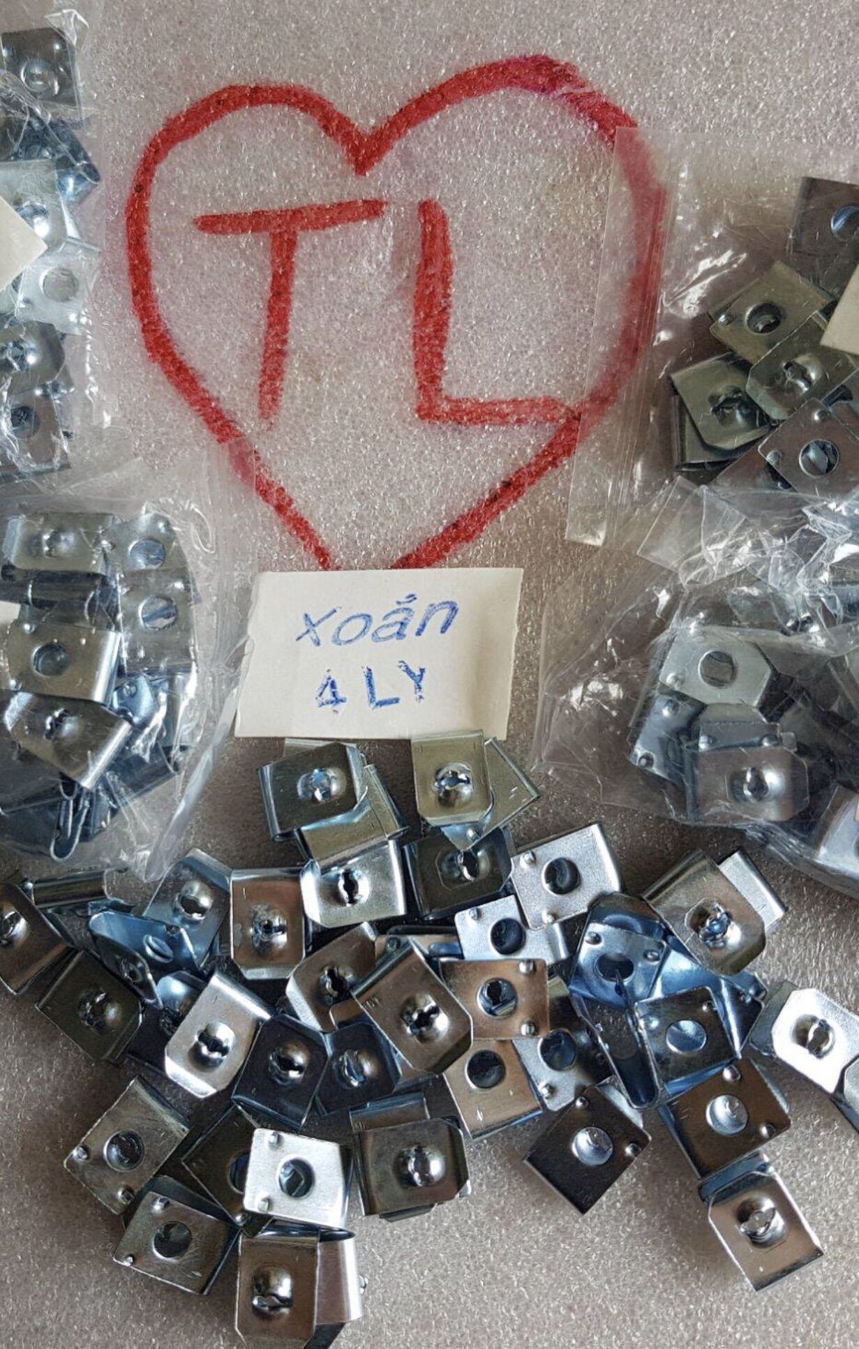 Vít xoắn 5ly tốt đầu dù - đầu nhỏ (100 con)
