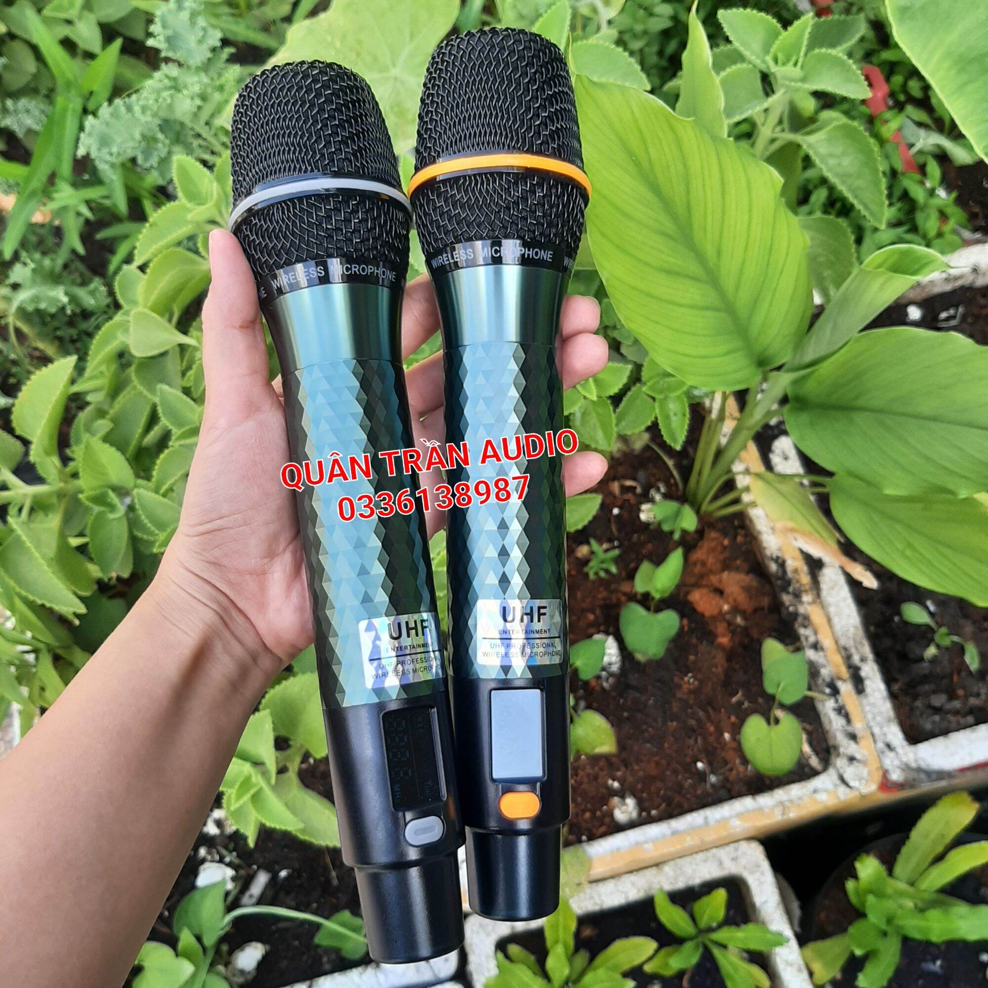 Micro loa kéo kim cương mới_tần số uhf_full nhôm