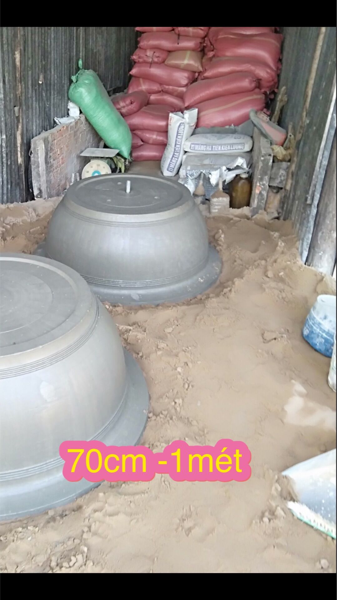 Khuôn quay chậu tròn chậu cao 40 cm đường kính 70cm đến 1mét