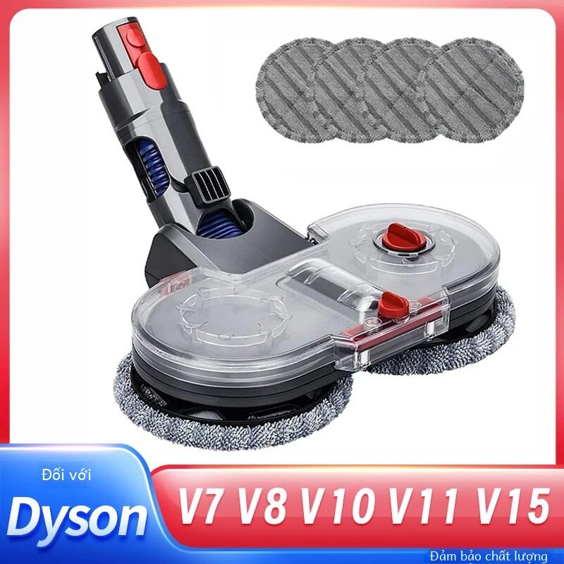  Đầu Cây Lau Nhà Điện Kèm Cho Máy Hút Bụi Dyson V15 V11 V10 V8 V7 Với Phụ Kiện Thay Thế Bình Nước Có Thể Tháo Rời 