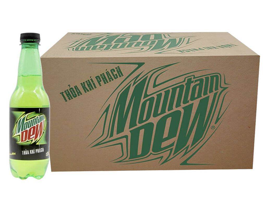 1 lốc nước giải khát có gaz Mountain Dew (390ml/chai)