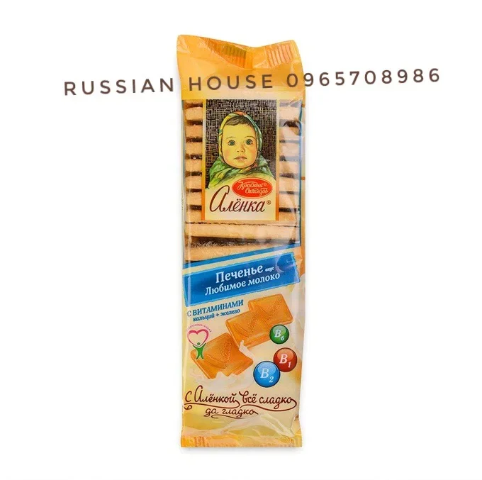 Bánh quy Nga Alenka vị sữa/vị socola /190gr
