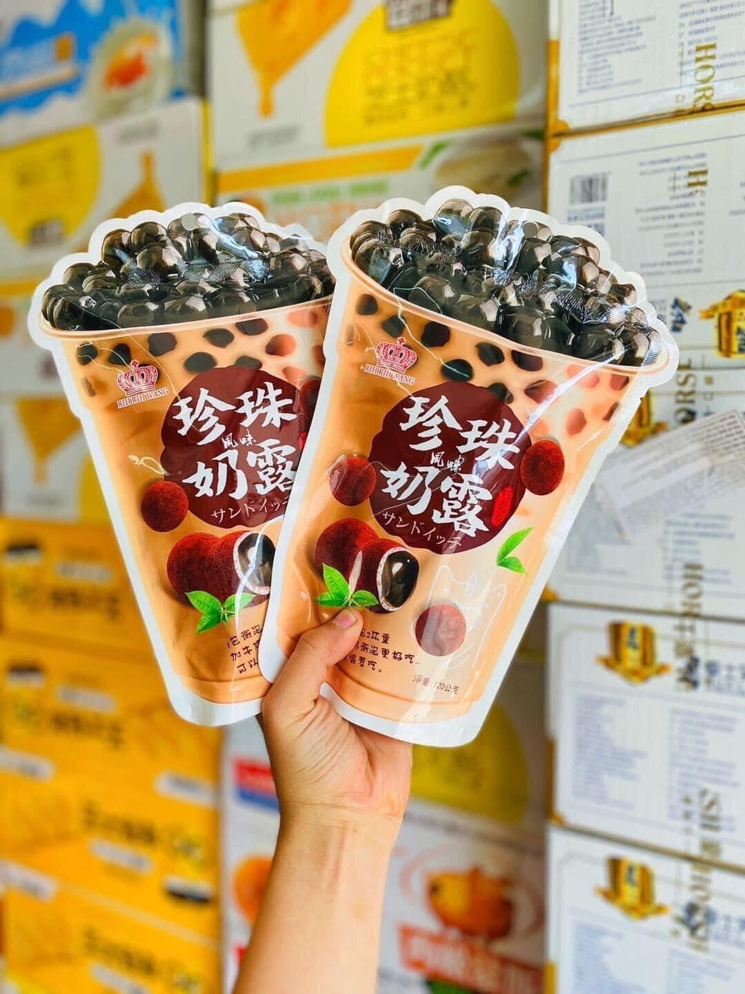 Kẹo trà sữa trân châu đường đen 22k/ gói 120gr
