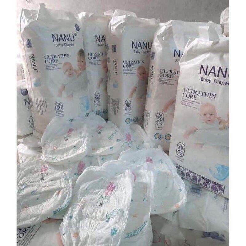Bỉm/tả quần nanu combo 100 miếng size m, l, xl, xxl, xxxl