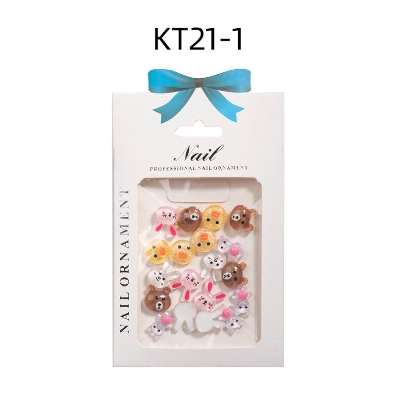 CHARM THỎ GẤU 20viên