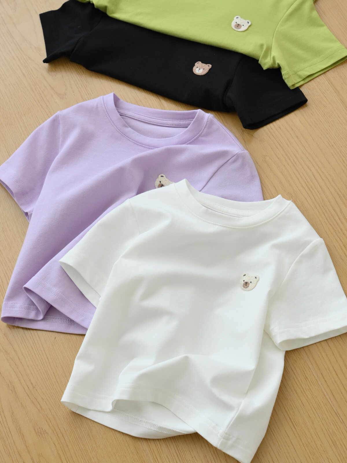 Áo Thun Trẻ Em Tay Ngắn Mùa Hè Mỏng Cotton Nguyên Chất Thoáng Khí Cổ Tròn Cotton Tinh Khiết Cho Bé Trai Và Bé Gái